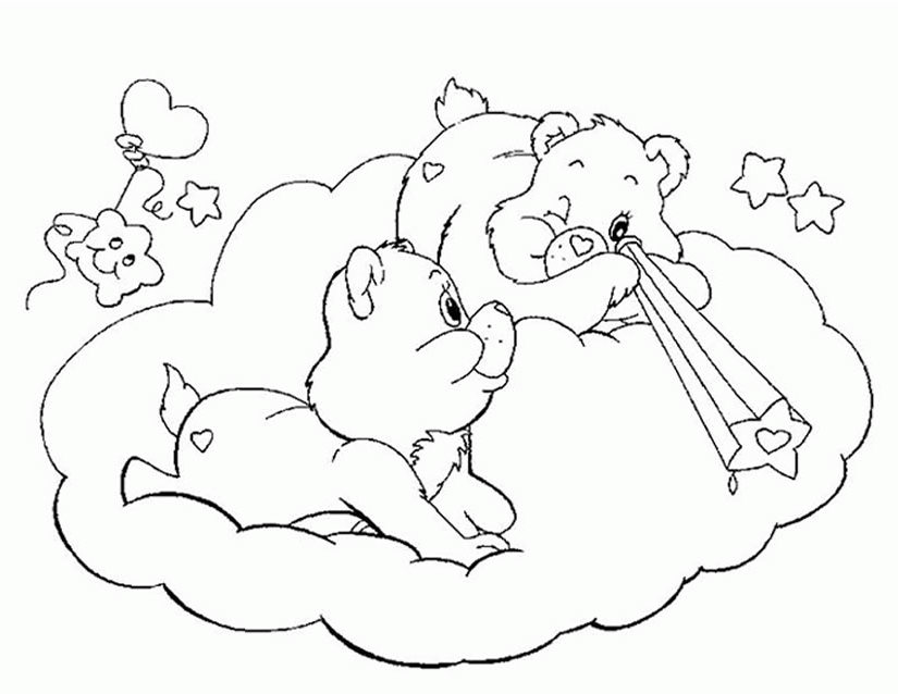 Dibujo para colorear: Care Bears (Dibujos animados) #37211 - Dibujos para Colorear e Imprimir Gratis