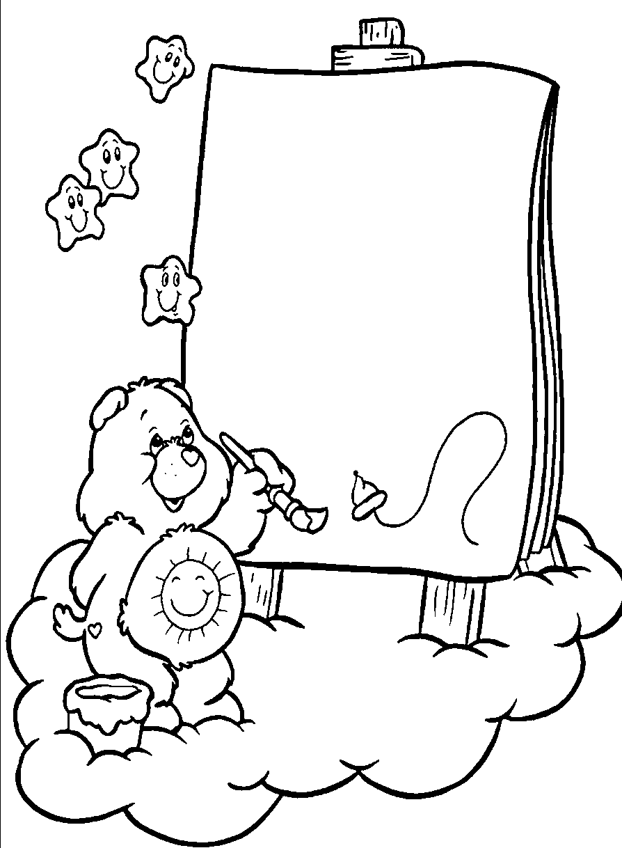 Dibujo para colorear: Care Bears (Dibujos animados) #37231 - Dibujos para Colorear e Imprimir Gratis