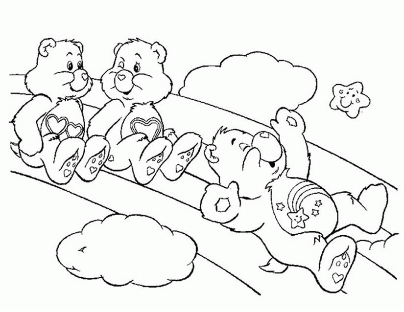 Dibujo para colorear: Care Bears (Dibujos animados) #37236 - Dibujos para Colorear e Imprimir Gratis