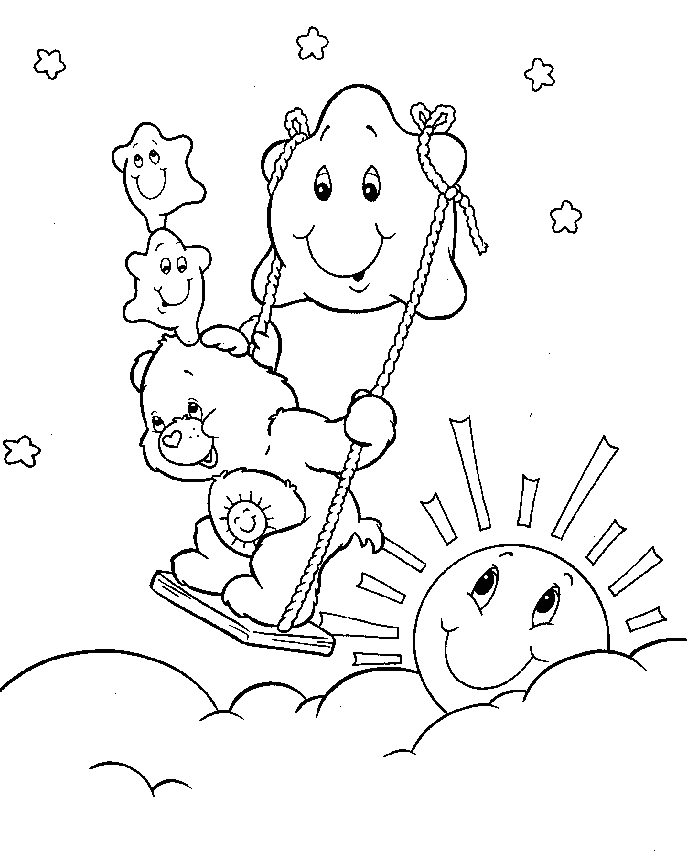 Dibujo para colorear: Care Bears (Dibujos animados) #37240 - Dibujos para Colorear e Imprimir Gratis