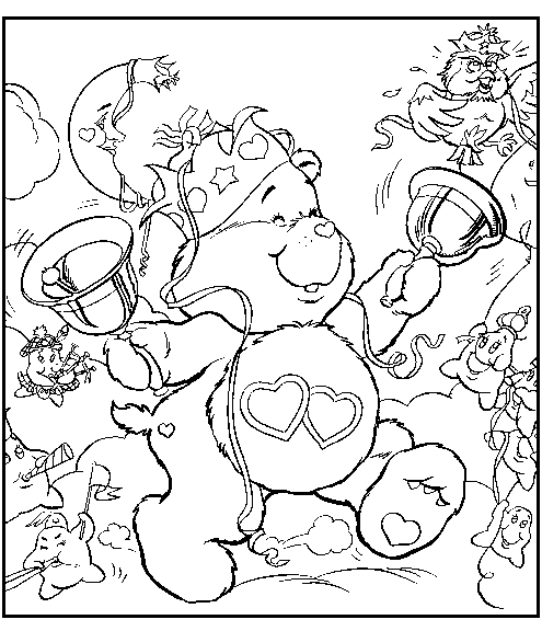 Dibujo para colorear: Care Bears (Dibujos animados) #37242 - Dibujos para Colorear e Imprimir Gratis