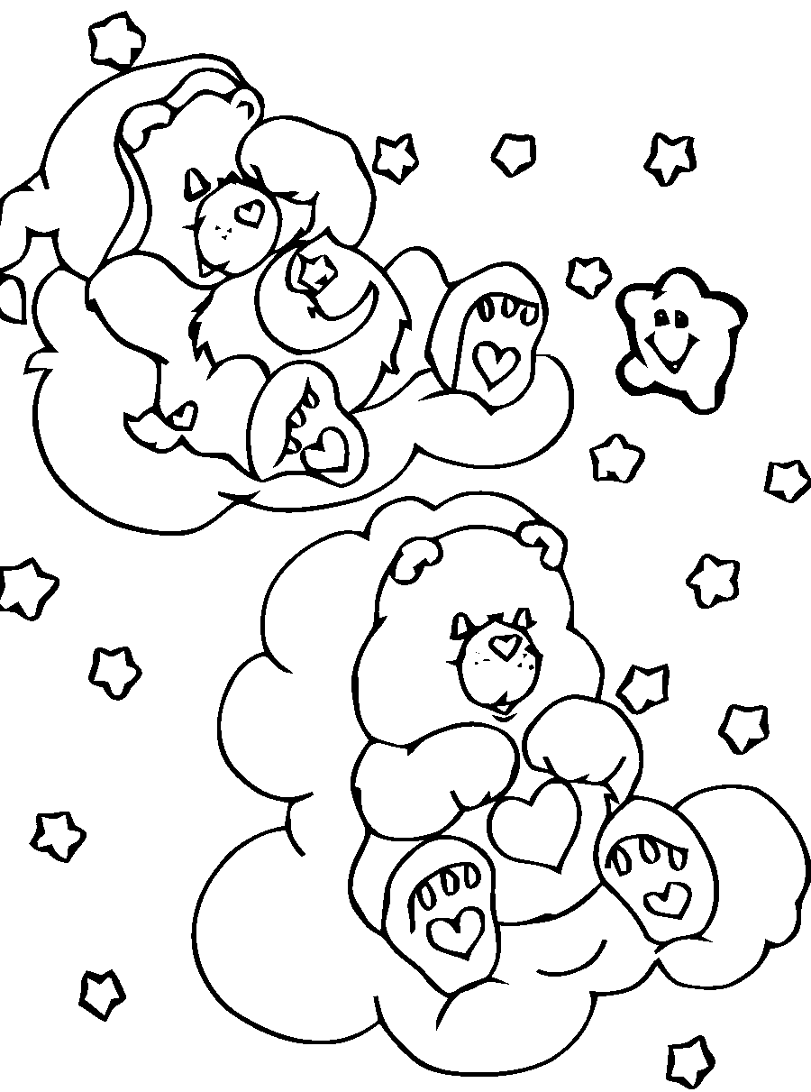 Dibujo para colorear: Care Bears (Dibujos animados) #37245 - Dibujos para Colorear e Imprimir Gratis