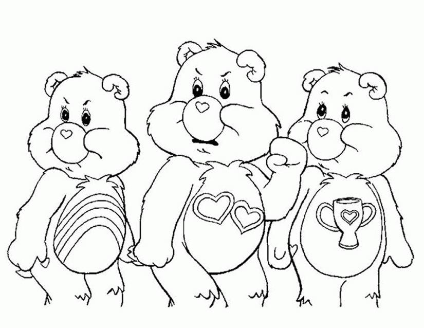 Dibujo para colorear: Care Bears (Dibujos animados) #37246 - Dibujos para Colorear e Imprimir Gratis