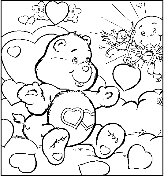 Dibujo para colorear: Care Bears (Dibujos animados) #37284 - Dibujos para Colorear e Imprimir Gratis