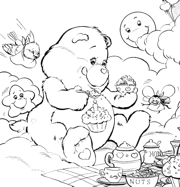 Dibujo para colorear: Care Bears (Dibujos animados) #37299 - Dibujos para Colorear e Imprimir Gratis