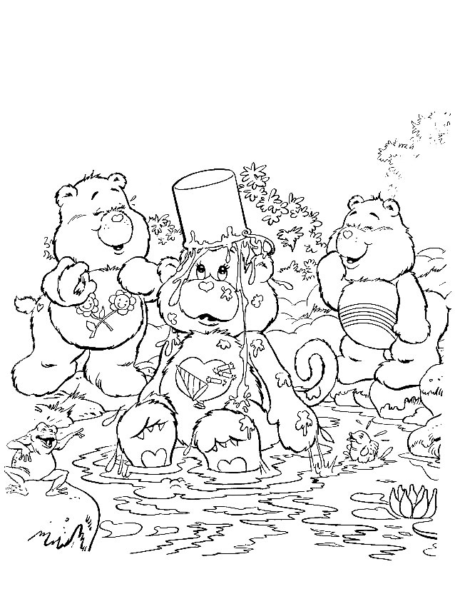 Dibujo para colorear: Care Bears (Dibujos animados) #37312 - Dibujos para Colorear e Imprimir Gratis