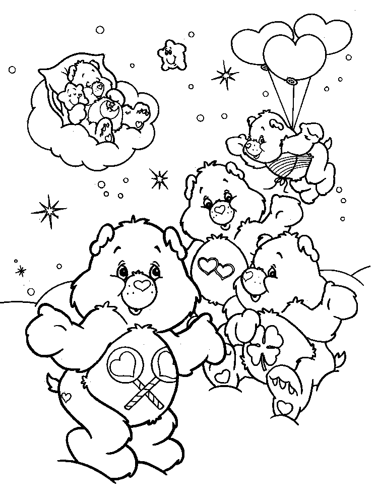 Dibujo para colorear: Care Bears (Dibujos animados) #37340 - Dibujos para Colorear e Imprimir Gratis