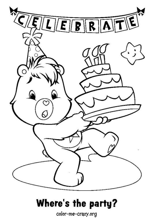 Dibujo para colorear: Care Bears (Dibujos animados) #37347 - Dibujos para Colorear e Imprimir Gratis