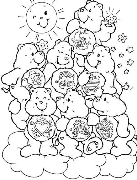 Dibujo para colorear: Care Bears (Dibujos animados) #37431 - Dibujos para Colorear e Imprimir Gratis