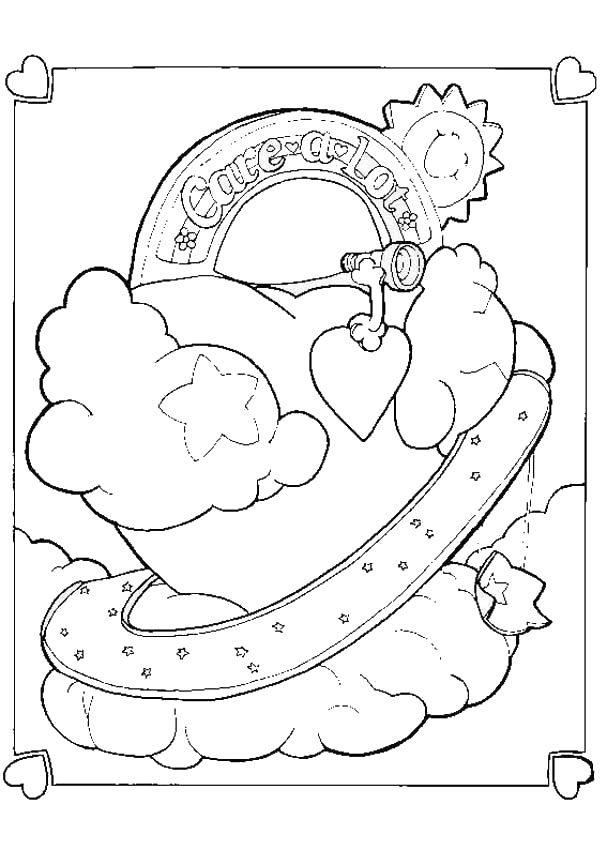 Dibujo para colorear: Care Bears (Dibujos animados) #37436 - Dibujos para Colorear e Imprimir Gratis