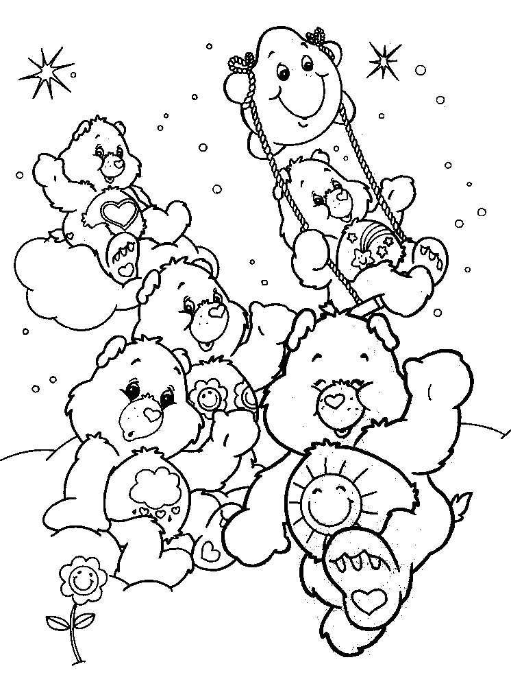 Dibujo para colorear: Care Bears (Dibujos animados) #37445 - Dibujos para Colorear e Imprimir Gratis