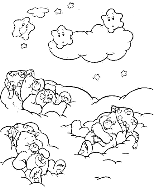 Dibujo para colorear: Care Bears (Dibujos animados) #37465 - Dibujos para Colorear e Imprimir Gratis