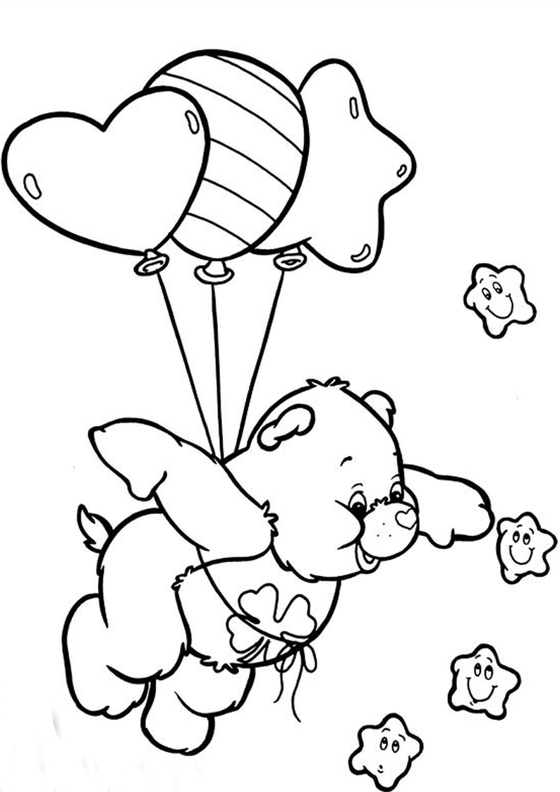 Dibujo para colorear: Care Bears (Dibujos animados) #37529 - Dibujos para Colorear e Imprimir Gratis
