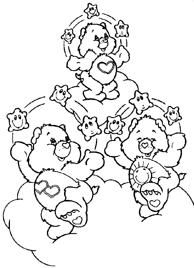 Dibujo para colorear: Care Bears (Dibujos animados) #37557 - Dibujos para Colorear e Imprimir Gratis