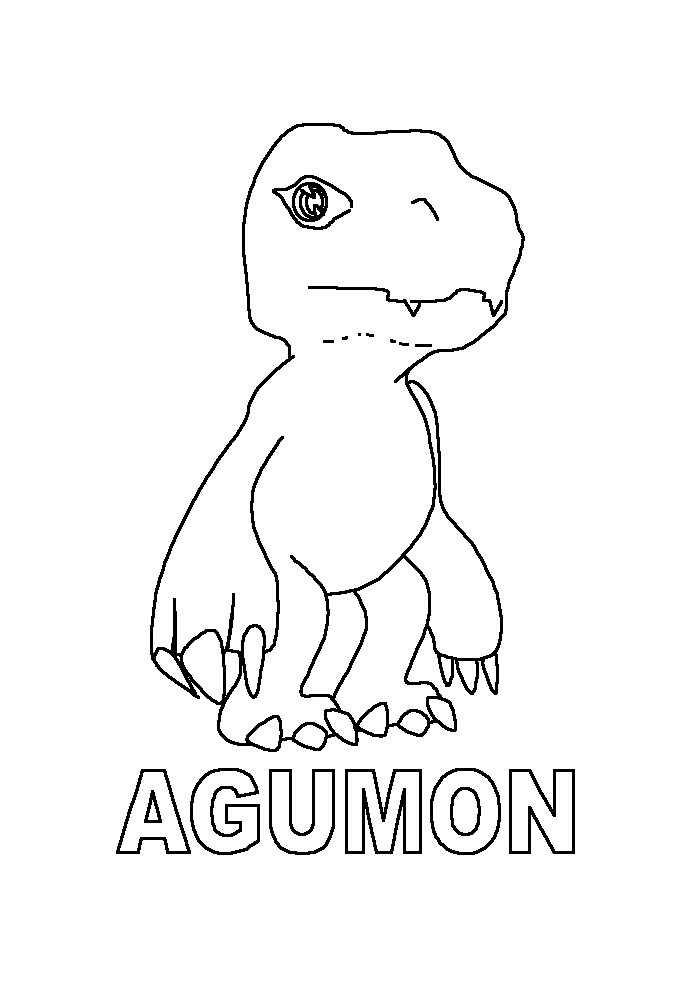 Dibujo para colorear: Digimon (Dibujos animados) #51455 - Dibujos para Colorear e Imprimir Gratis