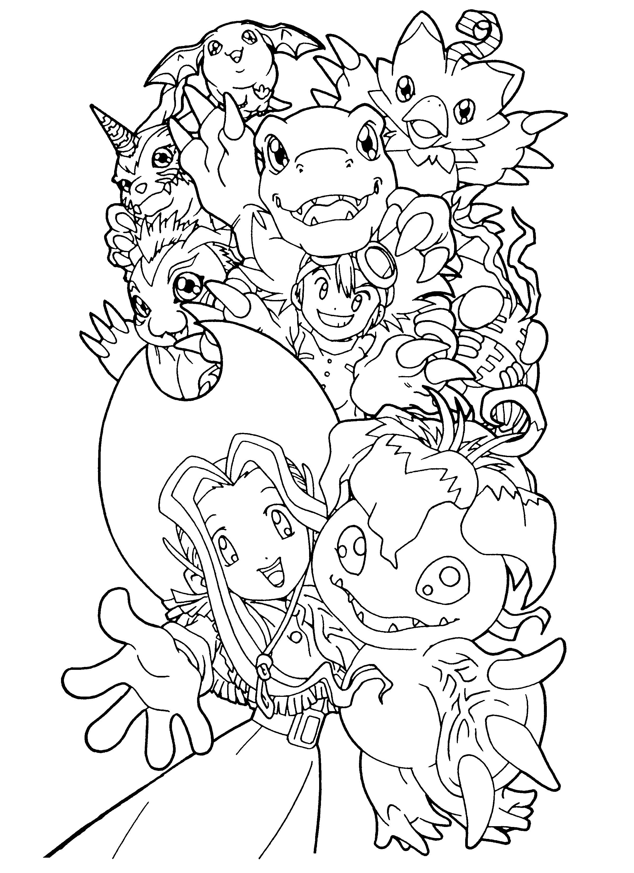 Dibujo para colorear: Digimon (Dibujos animados) #51478 - Dibujos para Colorear e Imprimir Gratis