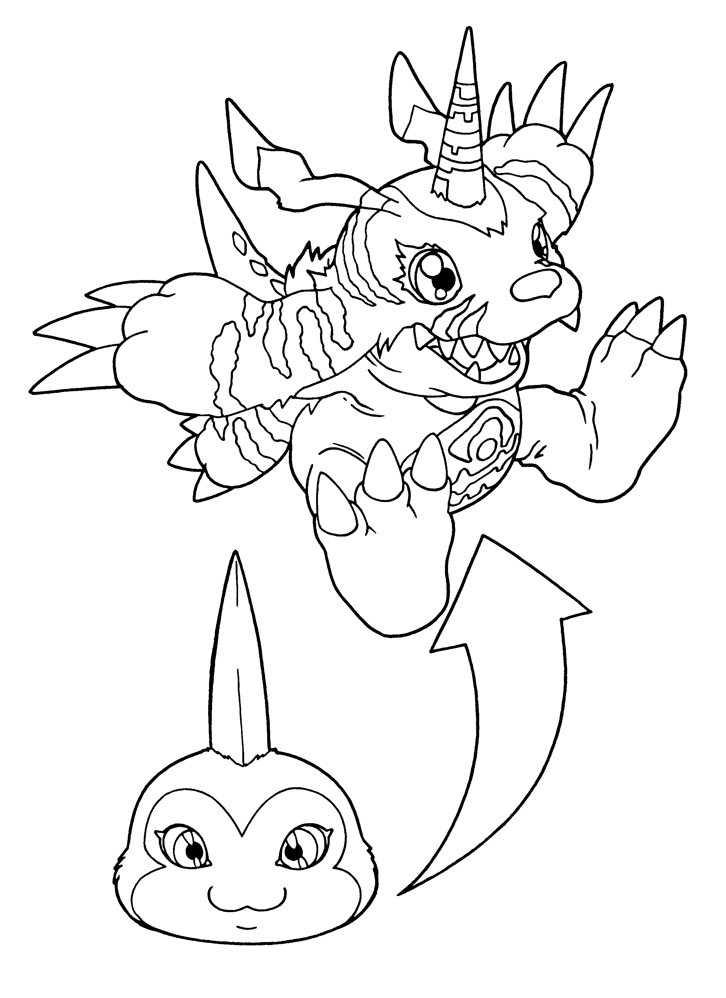 Dibujo para colorear: Digimon (Dibujos animados) #51524 - Dibujos para Colorear e Imprimir Gratis