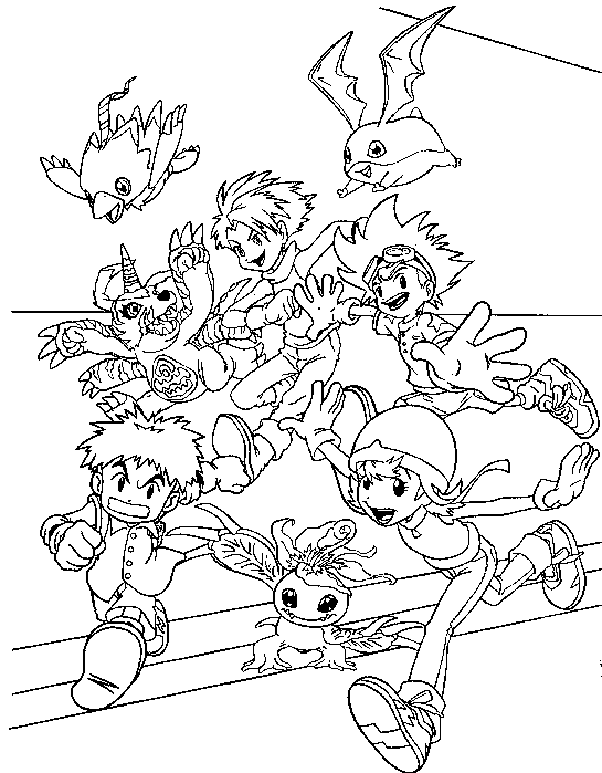 Dibujo para colorear: Digimon (Dibujos animados) #51538 - Dibujos para Colorear e Imprimir Gratis