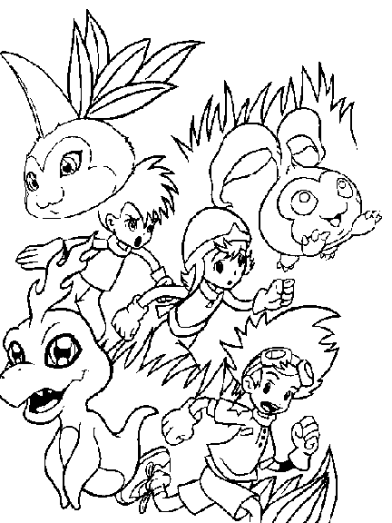 Dibujo para colorear: Digimon (Dibujos animados) #51545 - Dibujos para Colorear e Imprimir Gratis