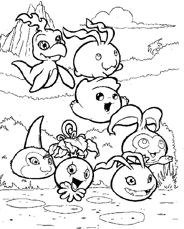 Dibujo para colorear: Digimon (Dibujos animados) #51561 - Dibujos para Colorear e Imprimir Gratis