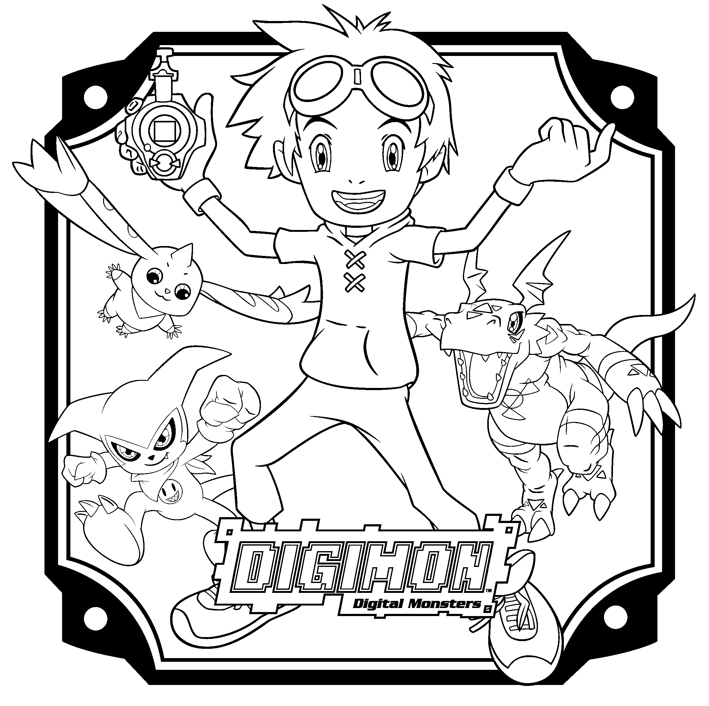 Dibujo para colorear: Digimon (Dibujos animados) #51591 - Dibujos para Colorear e Imprimir Gratis