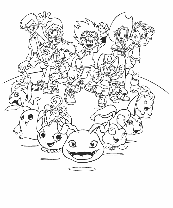 Dibujo para colorear: Digimon (Dibujos animados) #51606 - Dibujos para Colorear e Imprimir Gratis