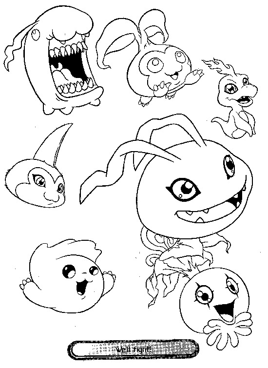 Dibujo para colorear: Digimon (Dibujos animados) #51608 - Dibujos para Colorear e Imprimir Gratis