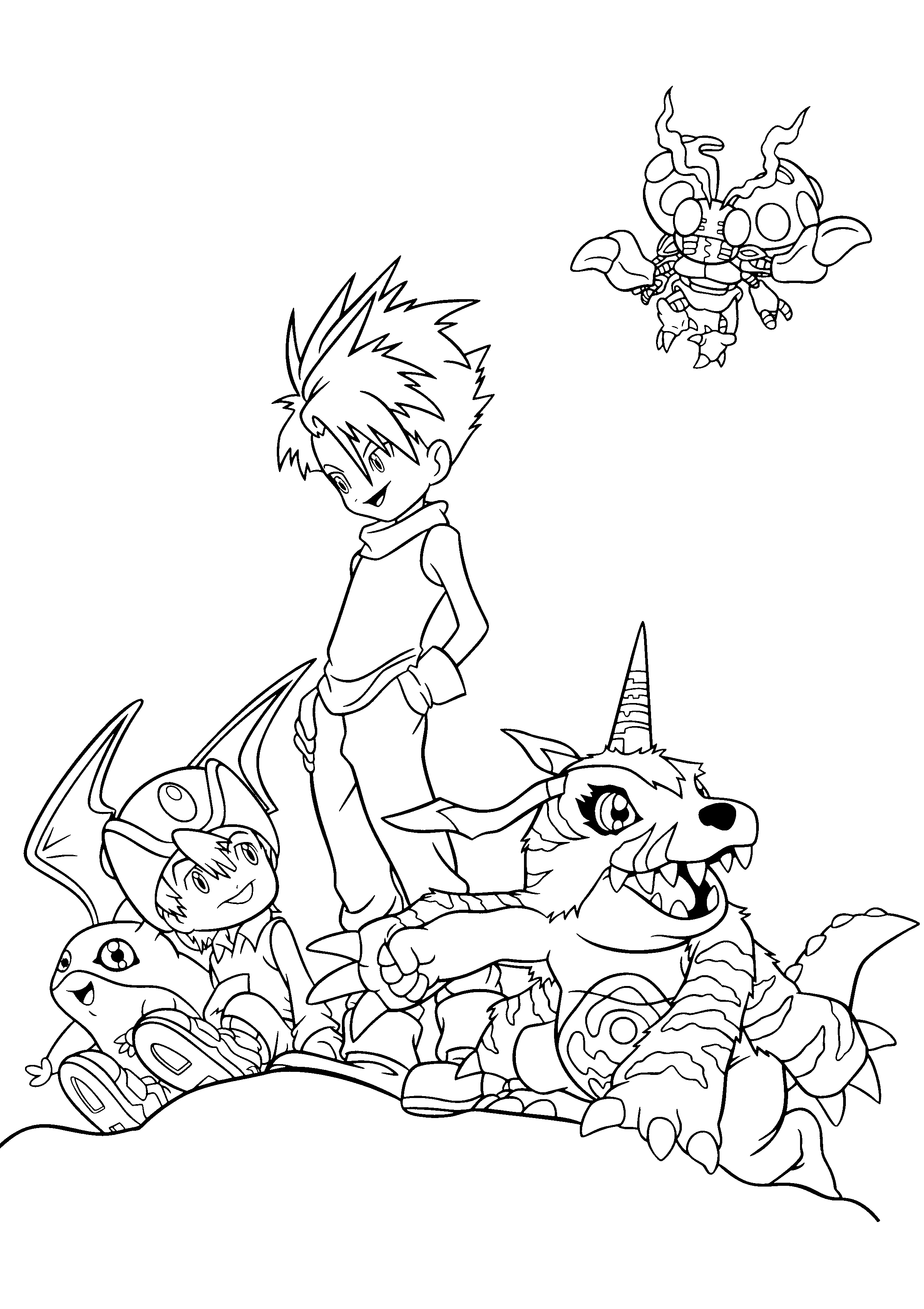 Dibujo para colorear: Digimon (Dibujos animados) #51657 - Dibujos para Colorear e Imprimir Gratis