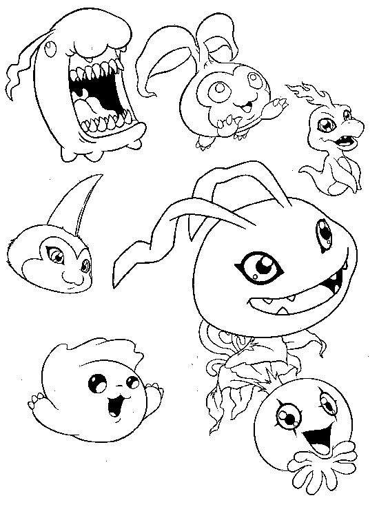 Dibujo para colorear: Digimon (Dibujos animados) #51664 - Dibujos para Colorear e Imprimir Gratis