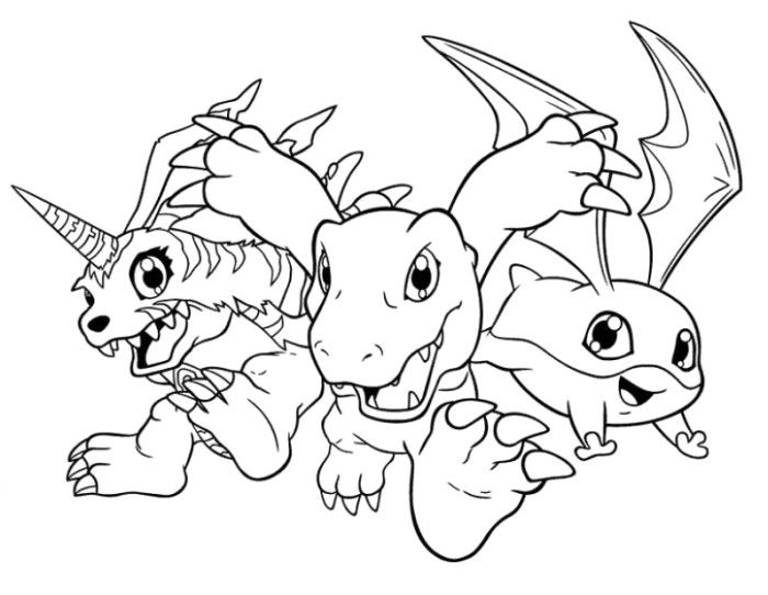 Dibujo para colorear: Digimon (Dibujos animados) #51710 - Dibujos para Colorear e Imprimir Gratis