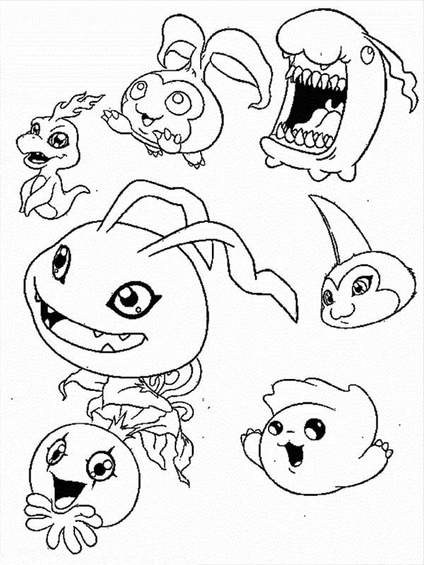 Dibujo para colorear: Digimon (Dibujos animados) #51718 - Dibujos para Colorear e Imprimir Gratis