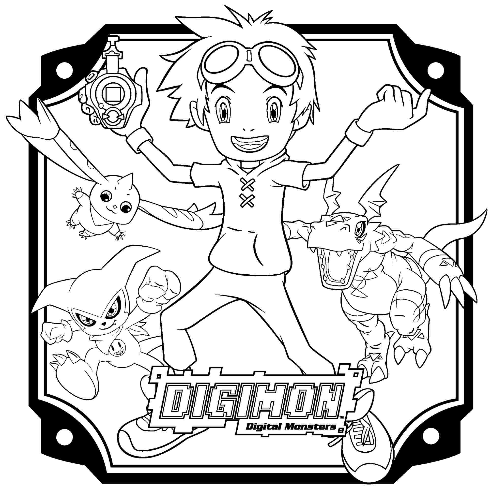 Dibujo para colorear: Digimon (Dibujos animados) #51723 - Dibujos para Colorear e Imprimir Gratis