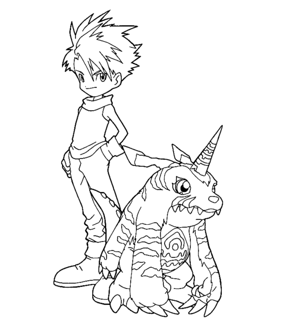 Dibujo para colorear: Digimon (Dibujos animados) #51725 - Dibujos para Colorear e Imprimir Gratis