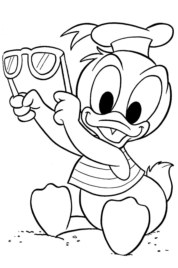 Dibujo para colorear: Donald Duck (Dibujos animados) #30124 - Dibujos para Colorear e Imprimir Gratis