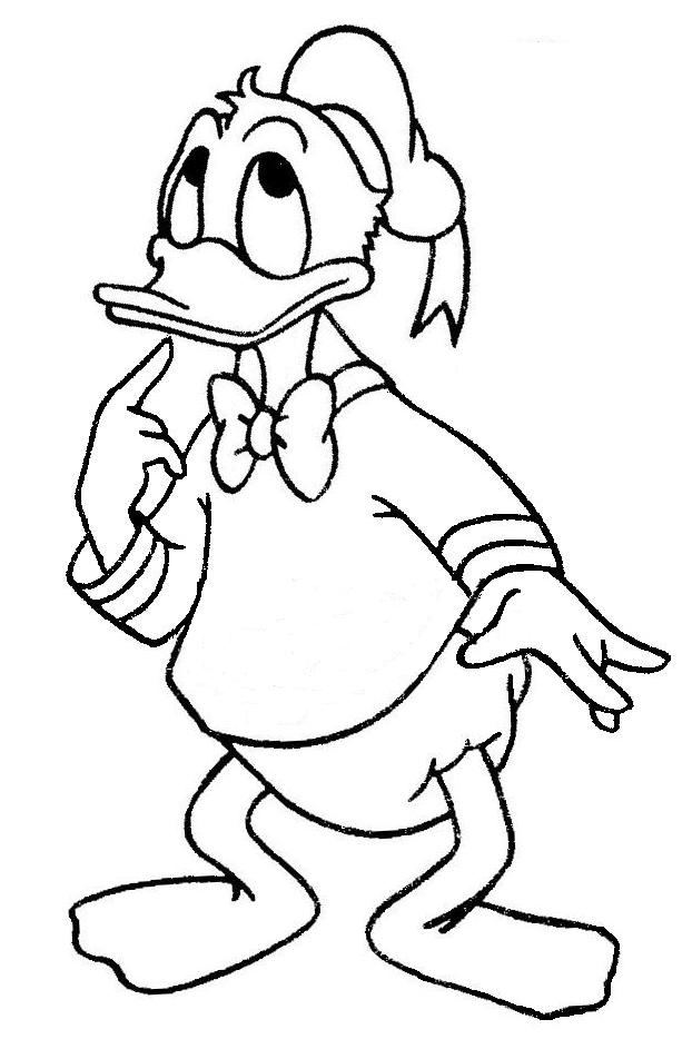 Dibujo para colorear: Donald Duck (Dibujos animados) #30127 - Dibujos para Colorear e Imprimir Gratis