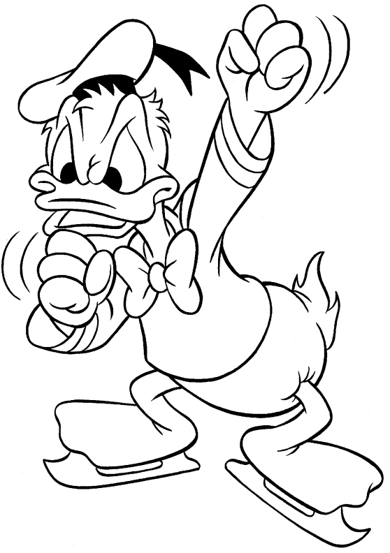 Dibujo para colorear: Donald Duck (Dibujos animados) #30148 - Dibujos para Colorear e Imprimir Gratis