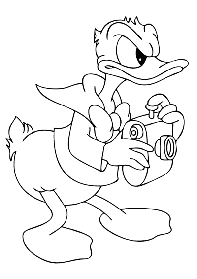 Dibujo para colorear: Donald Duck (Dibujos animados) #30169 - Dibujos para Colorear e Imprimir Gratis