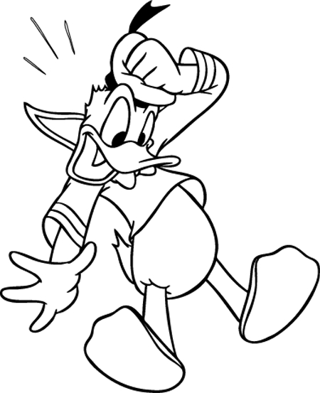 Dibujo para colorear: Donald Duck (Dibujos animados) #30194 - Dibujos para Colorear e Imprimir Gratis