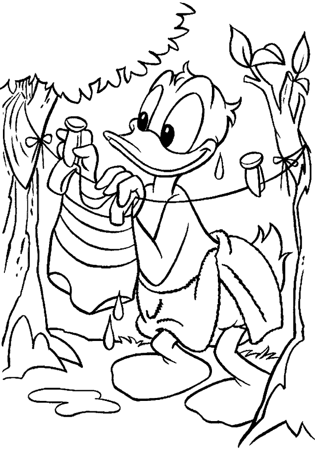 Dibujo para colorear: Donald Duck (Dibujos animados) #30205 - Dibujos para Colorear e Imprimir Gratis