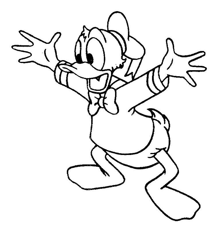 Dibujo para colorear: Donald Duck (Dibujos animados) #30206 - Dibujos para Colorear e Imprimir Gratis