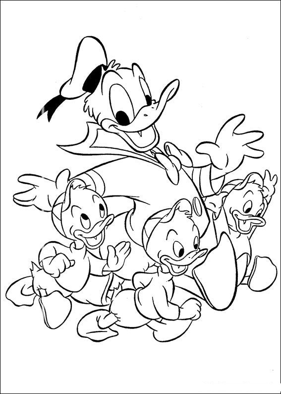 Dibujo para colorear: Donald Duck (Dibujos animados) #30213 - Dibujos para Colorear e Imprimir Gratis