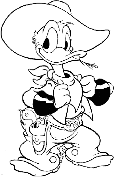 Dibujo para colorear: Donald Duck (Dibujos animados) #30217 - Dibujos para Colorear e Imprimir Gratis