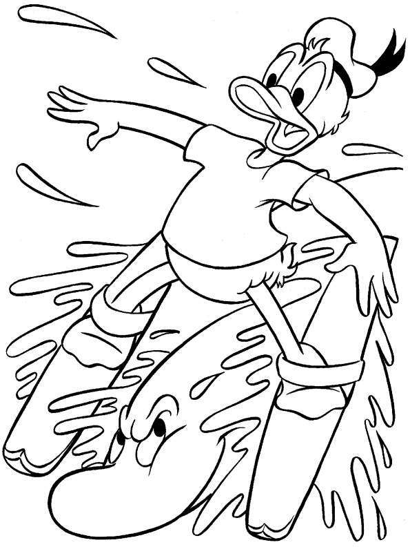 Dibujo para colorear: Donald Duck (Dibujos animados) #30238 - Dibujos para Colorear e Imprimir Gratis
