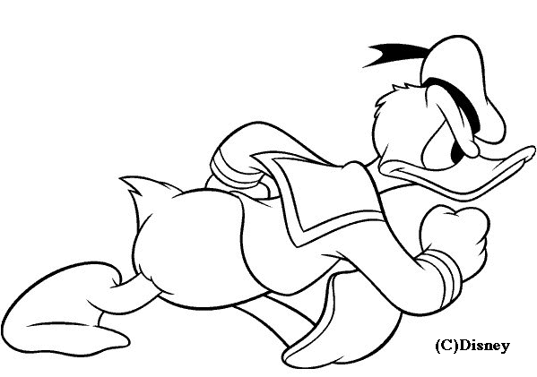 Dibujo para colorear: Donald Duck (Dibujos animados) #30244 - Dibujos para Colorear e Imprimir Gratis