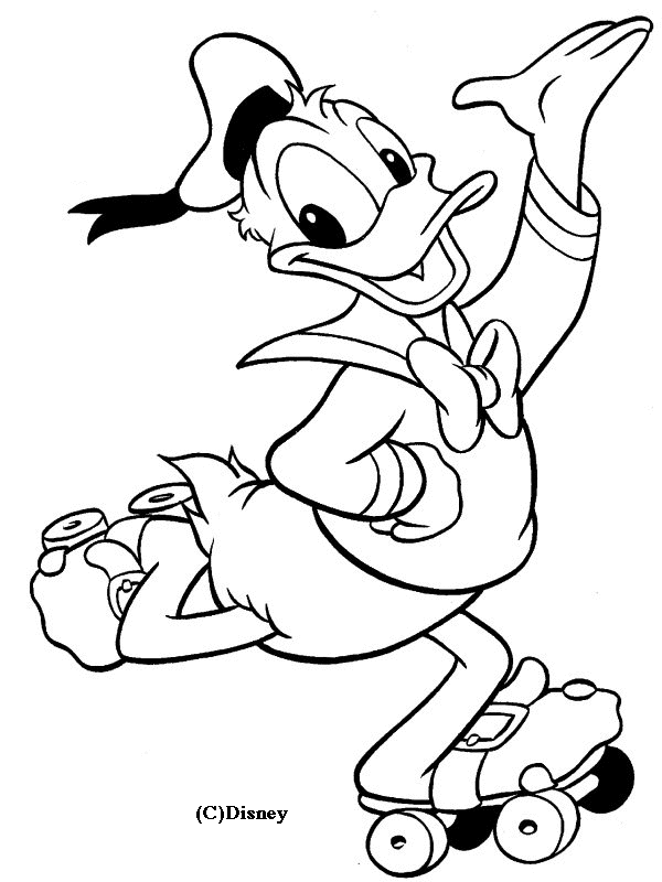 Dibujo para colorear: Donald Duck (Dibujos animados) #30264 - Dibujos para Colorear e Imprimir Gratis