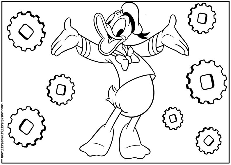 Dibujo para colorear: Donald Duck (Dibujos animados) #30273 - Dibujos para Colorear e Imprimir Gratis