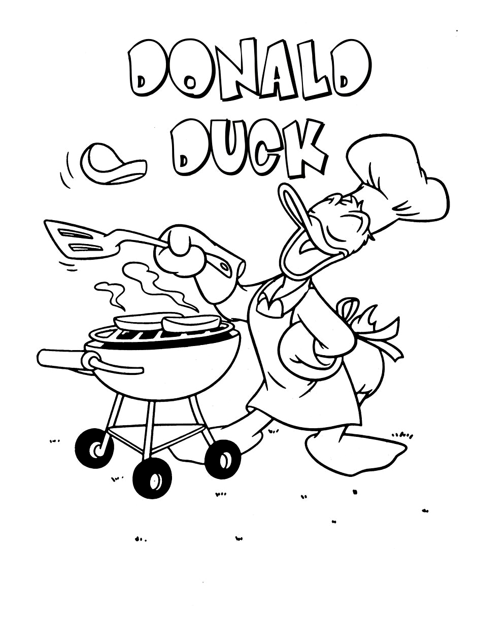 Dibujo para colorear: Donald Duck (Dibujos animados) #30282 - Dibujos para Colorear e Imprimir Gratis