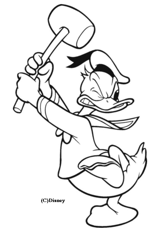 Dibujo para colorear: Donald Duck (Dibujos animados) #30290 - Dibujos para Colorear e Imprimir Gratis