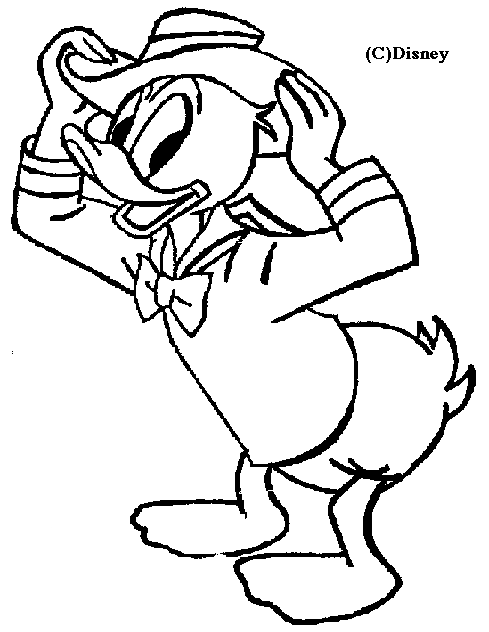 Dibujo para colorear: Donald Duck (Dibujos animados) #30296 - Dibujos para Colorear e Imprimir Gratis