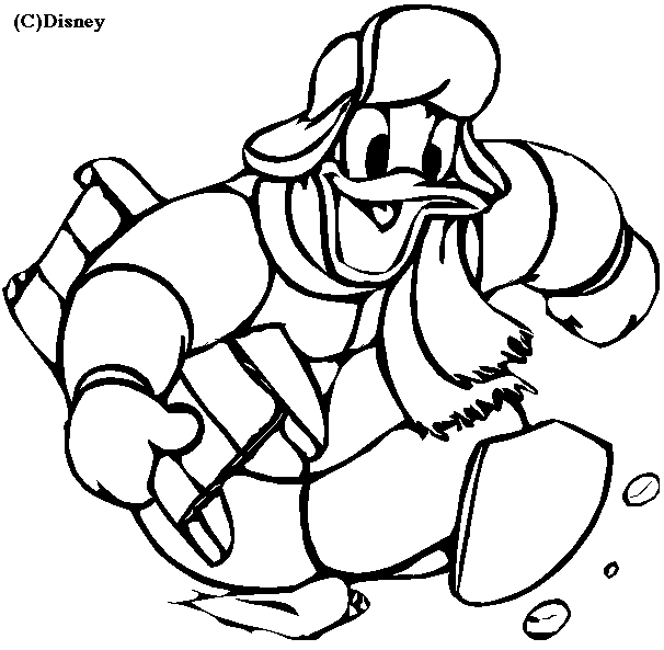 Dibujo para colorear: Donald Duck (Dibujos animados) #30307 - Dibujos para Colorear e Imprimir Gratis